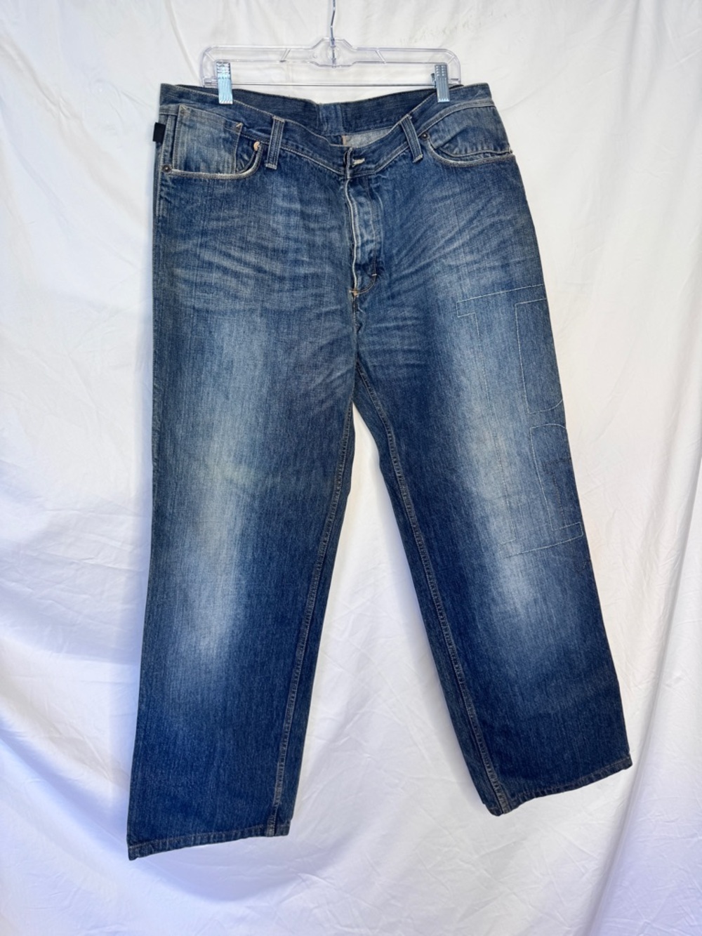 Gianfranco Ferre Men's Classic Blue Denim Jeans with Logo